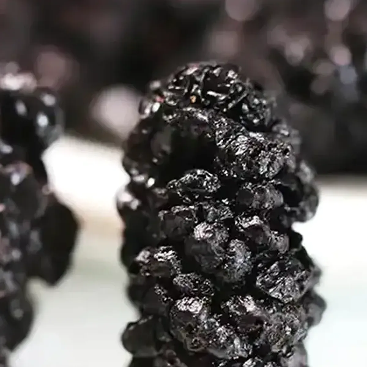 Panzhihua Dried Mulberry Fruit 四川攀枝花桑葚干 close detail texture photo from Bozhou China